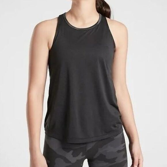 ATHLETA GIRL Tandem Tank Black Camo Size XL / Size 14 - Picture 1 of 9